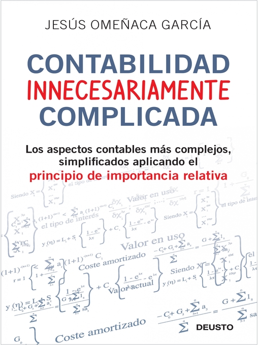 Title details for Contabilidad innecesariamente complicada by Jesús Omeñaca García - Available